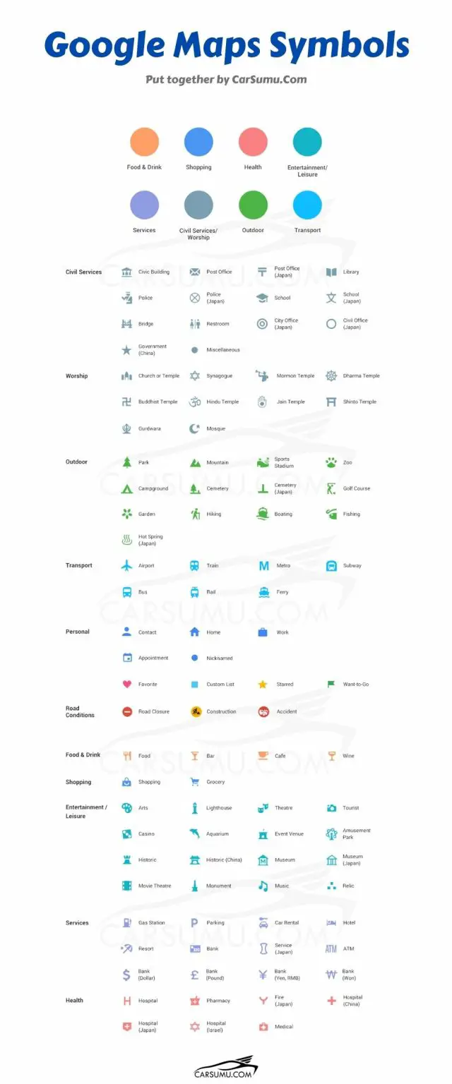 Google Maps Traffic Color Legend All Colors Explained   Google Maps Symbols 640x1536 